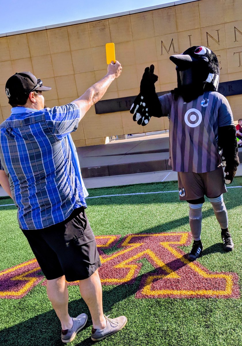 PK Loon was shown the YELLOW CARD 😉⚽ #mnufc #datenight