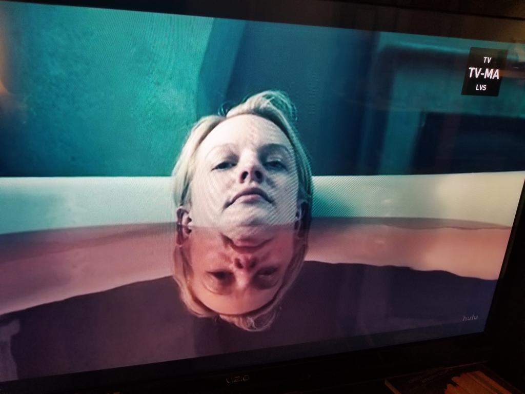 BB1111iful's tweet photo. This was my "pause" screen for far too long last night. 
#disturbed
#morbid
#Drama
#HandmaidsTaleSeason2 https://t.co/NjhdiDsqy4