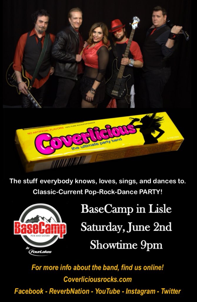 Next Saturday June 2nd at BaseCamp in Lisle!