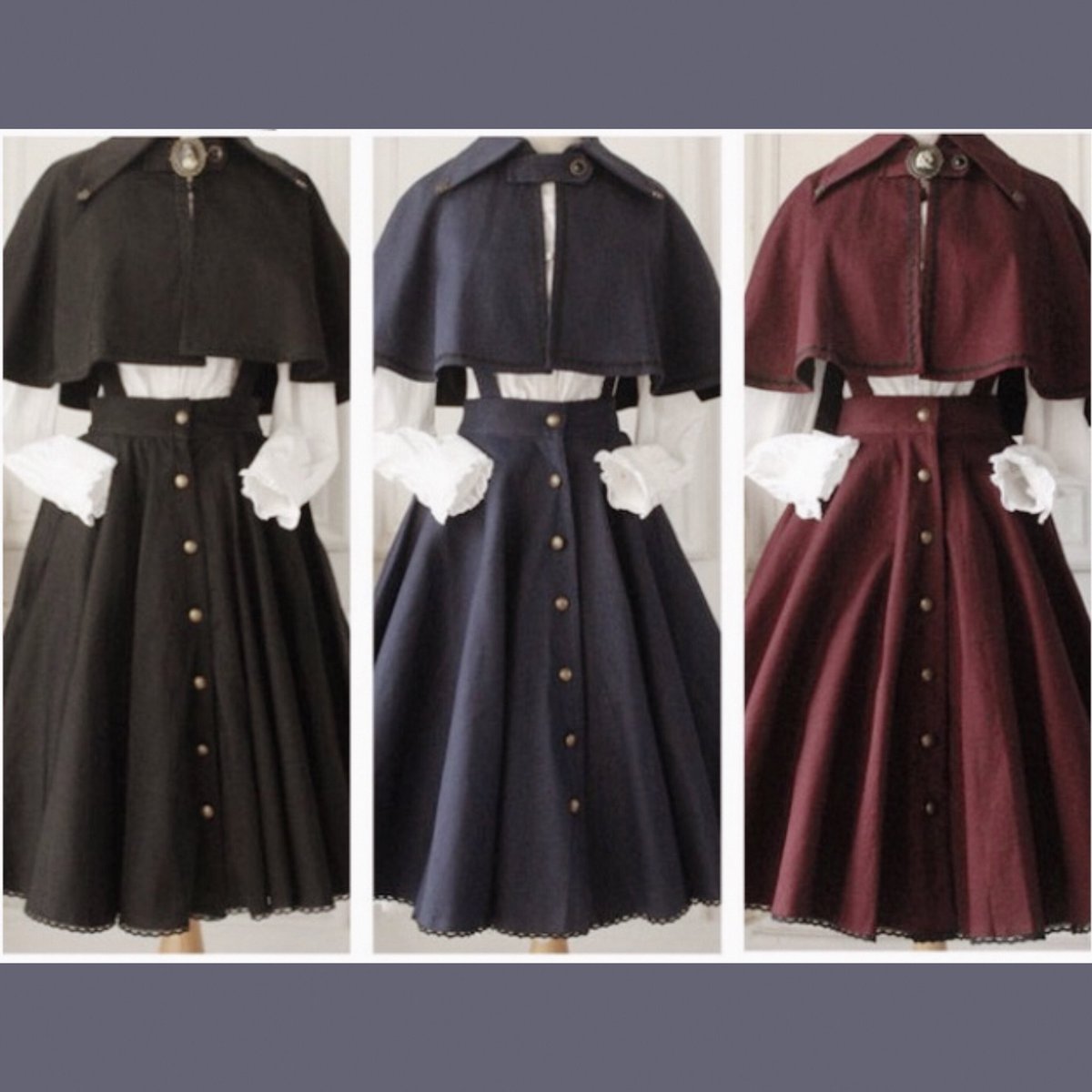 Kfc على تويتر もし自分が黒の組織に所属することになったとしたらベルモットみたいな綺麗な服 は似合う体型じゃないからこういうちょっと変わった服 黒 を着たいなって願望 この赤と青で赤井の女と安室の女として二人で着るのも絶対可愛い