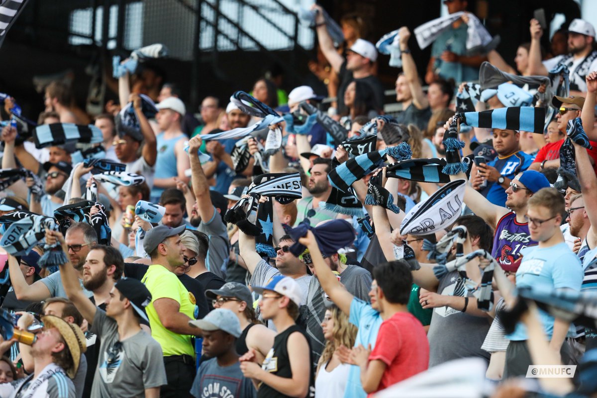 kuzz03's tweet image. Found myself in the bottom left! @MNUFC #ScarvesUpMN