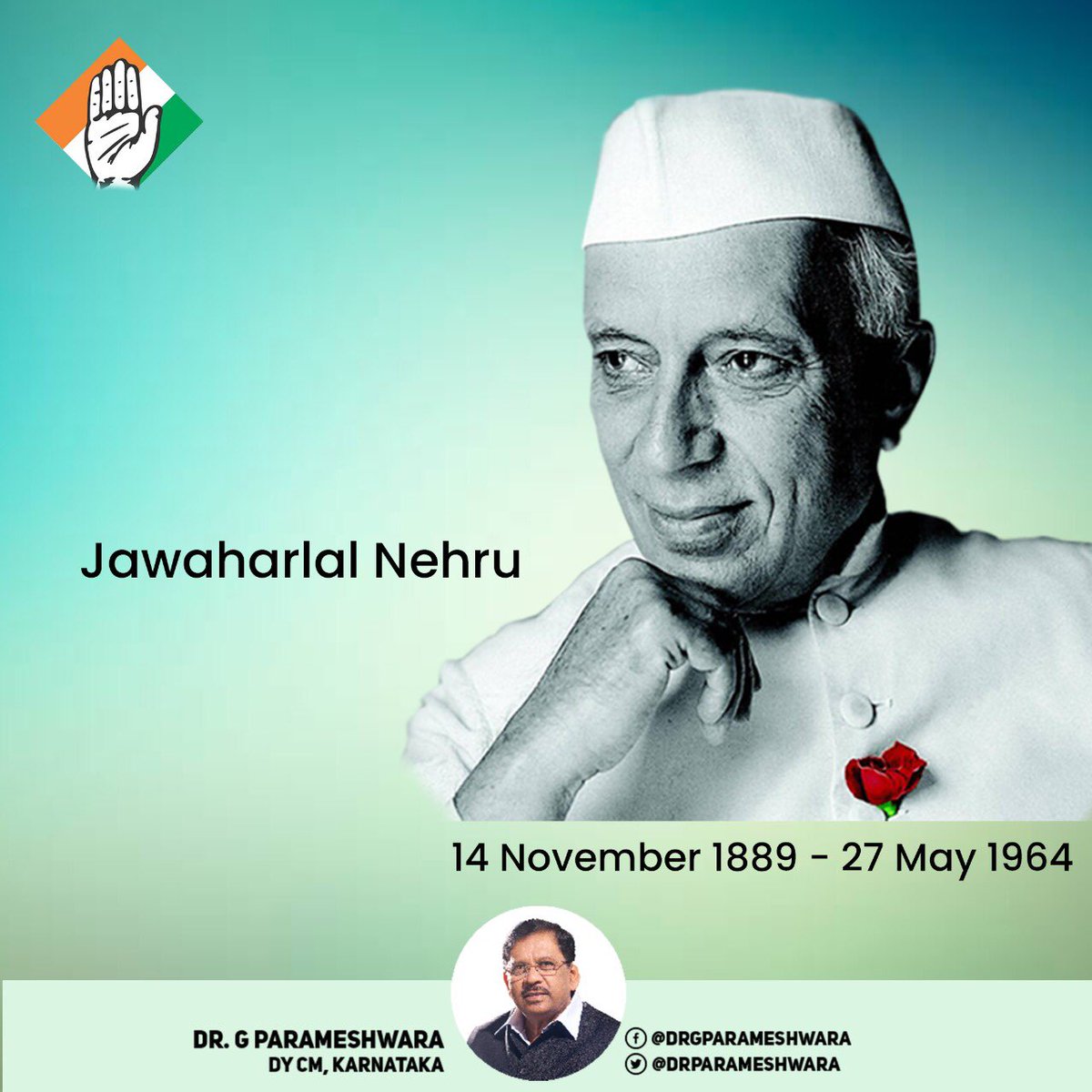 Dr. G Parameshwara on Twitter: ""Failure comes only when we forget our ideals and objectives and principles." ―Jawaharlal Nehru My tributes to Pandit Jawaharlal Nehru, our first prime minister who shaped India