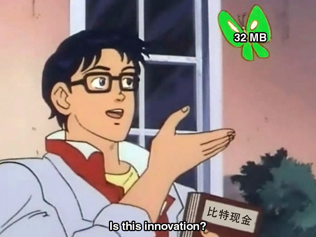 Excellion's tweet photo. Is this innovation? #Bcash #32MB https://t.co/7RUNeWaLEd