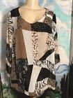 dejavugarbposh's tweet image. JM Collection Plus 0X New  Black/Brown Animal Print Lined Bell Sleeve Tunic Top Consider now #animalprint #tunicbell #bellplus ebay.to/2FJnpi9