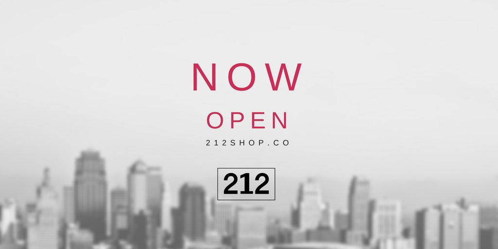 212shop's tweet photo. Now open 🥂 enjoy a 10% off your first purchase using Welcome10 

https://t.co/9PkuZNJCnU  #212shop #welcome10 https://t.co/snyPmLs2tD