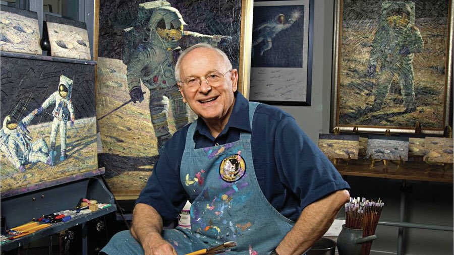 A fond farewell to Alan Bean. A moonwalker who brought space down to earth with his art. Our thoughts are with his family and loved ones. #adastra