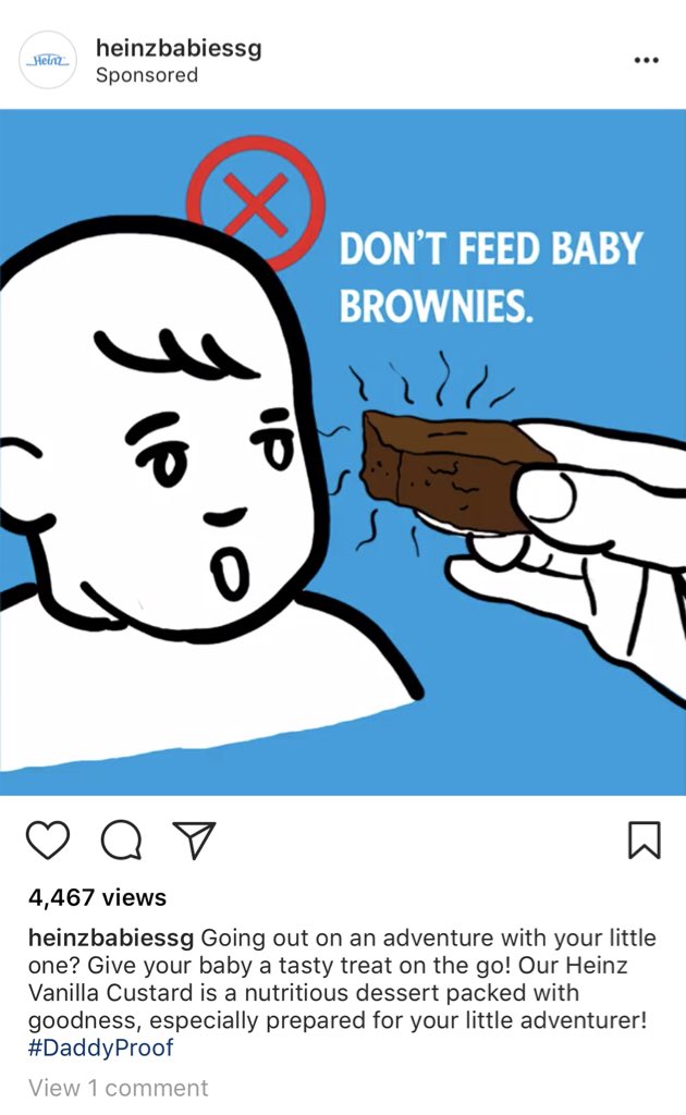 Lazy out-dated tropes from <a href="/HeinzBabiesSG/">Heinz Babies SG</a> making incompetent idiots of dads #daddyproof #😷