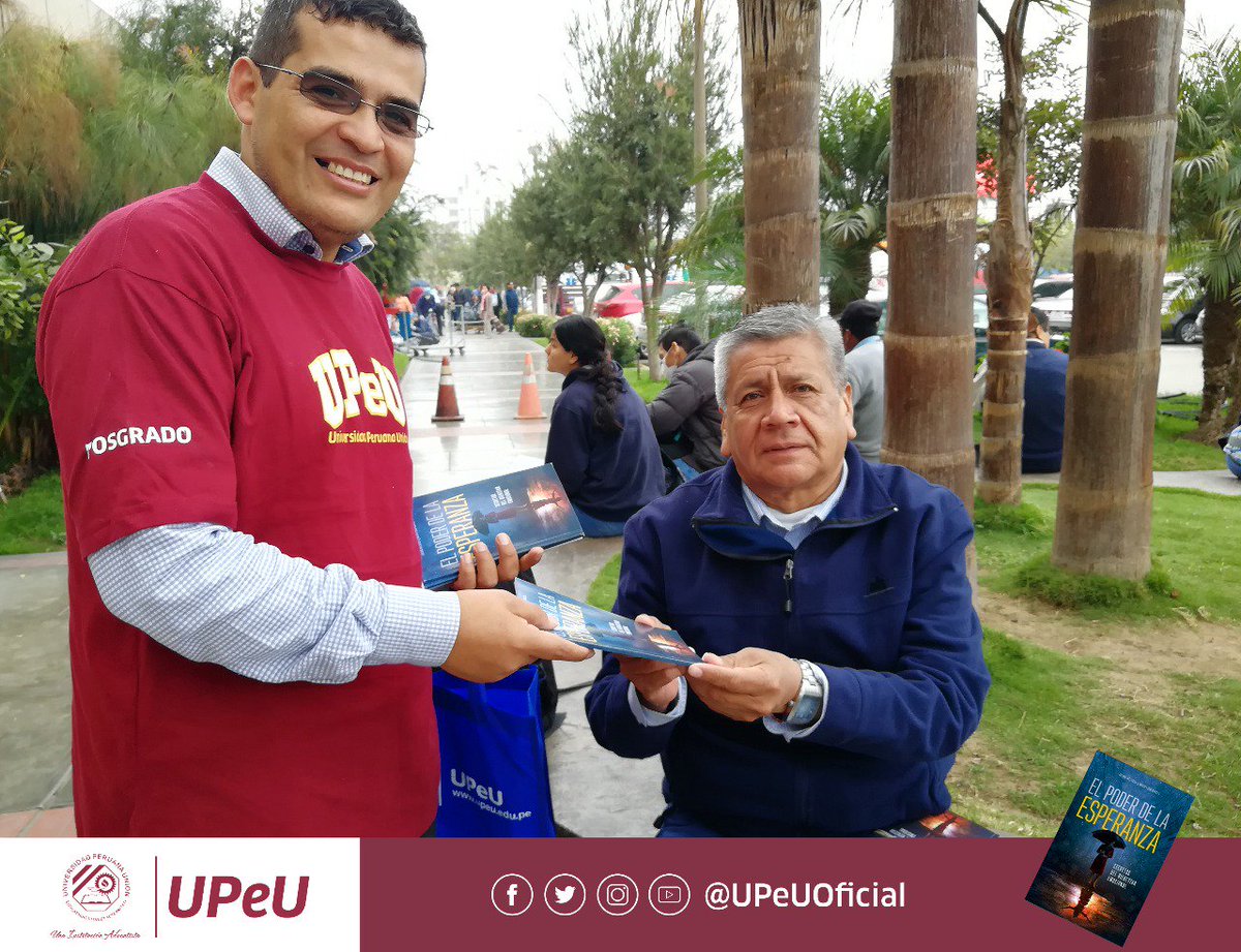 UPeUOficial's tweet photo. #ImpactoEsperanza #UPeU personal de la Escuela de Posgrado repartieron el libro #ElPoderdelaEperanza en el Instituto Nacional de Enfermedades Neoplásicas 🙏📘 https://t.co/LwItKi6feb