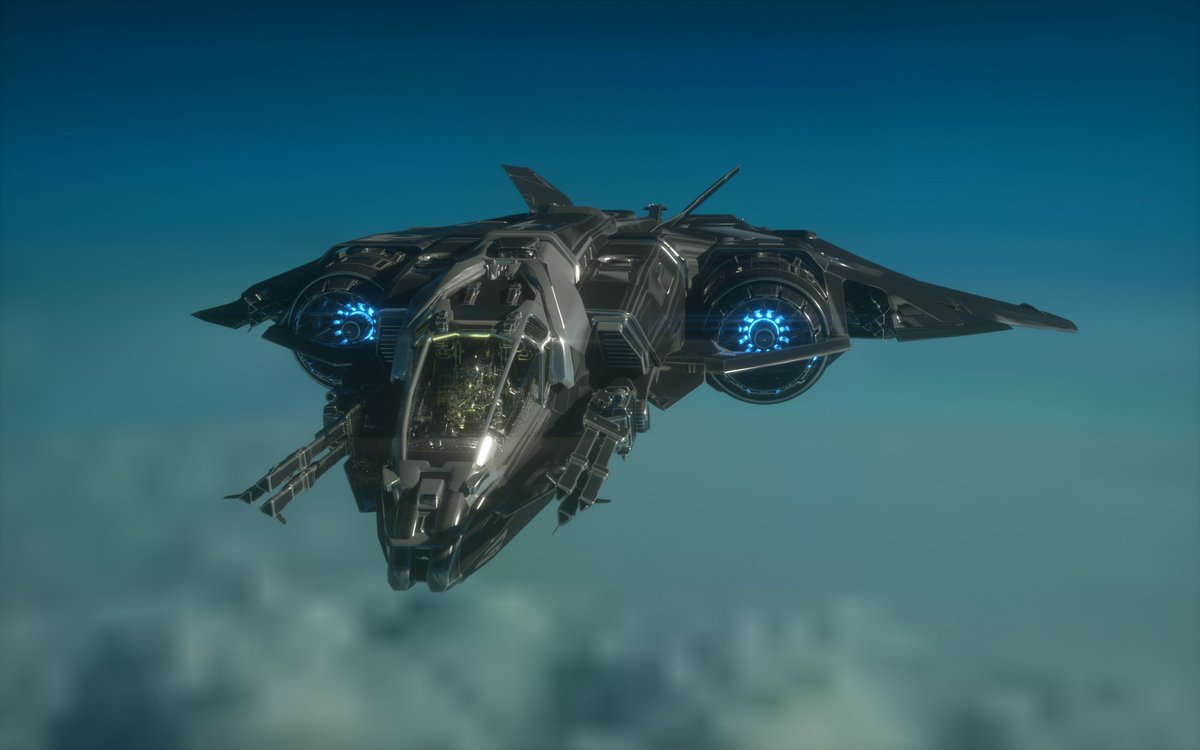 Something very pleasing about the form of the Sabre. #SciFi #IAmAStarCitizen