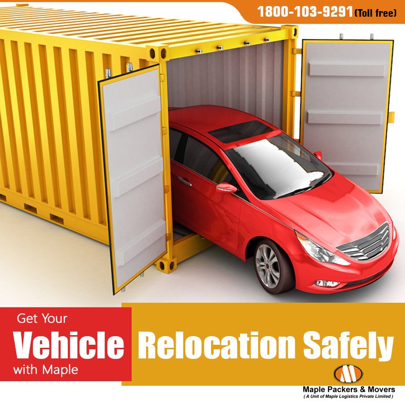 MaplePackers's tweet photo. The exhaustive task of the #vehicle #relocation can be carried out easily, accredited to the #services offered by Maple. If you have a #car that needs to be relocated, #contact us! https://t.co/ABjFHXohr3 https://t.co/Lf1yDmLi7S