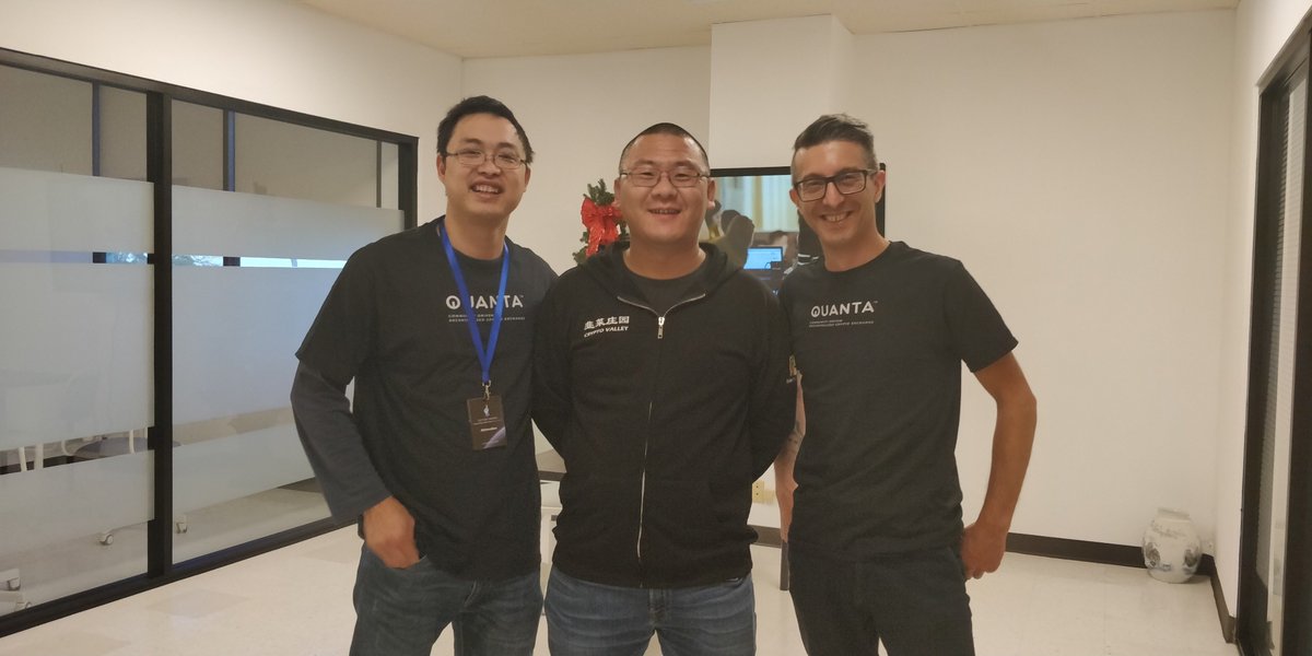 QuantaDex's tweet image. What a great event today at 2018 Global Token Galaxy Expo in Newark, CA. QUANTA co-founders with @ChandlerGuo . Many good things on the way! #bitcoingod #Chandlerguo #quantadex #exchange quantadex.com