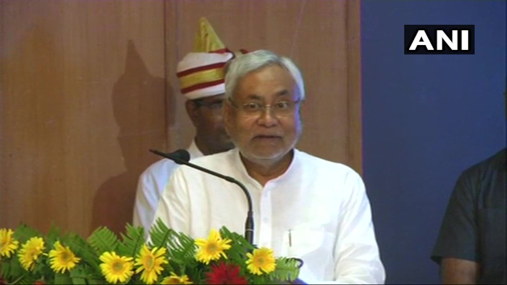 ANI's tweet photo. I was a supporter of demonetization,but how many benefited from the move? Some people were able to shift their cash from one place to another: Bihar CM Nitish Kumar (26.5.18) https://t.co/yrLkHRQqAi