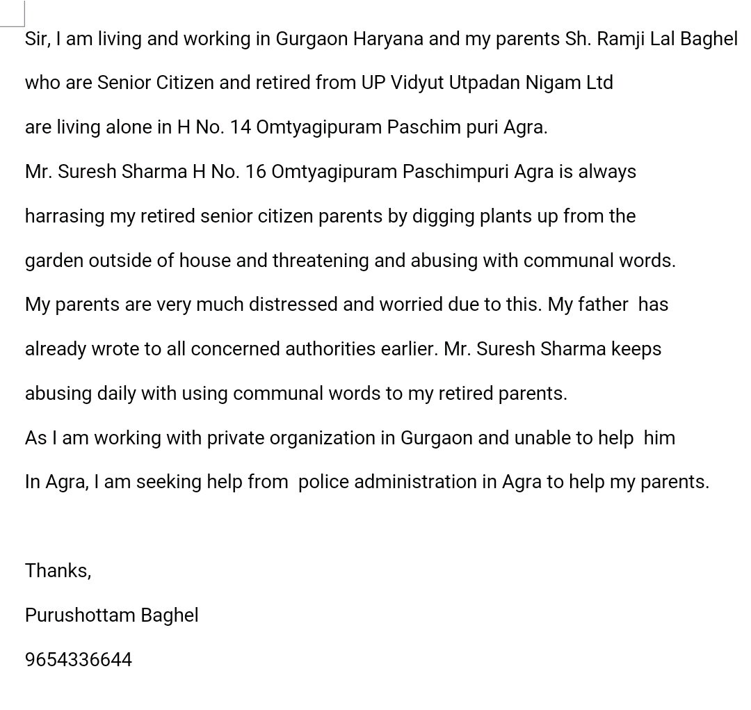 Call 112 On Twitter Pbaghel85 Sir As Per Discussed Over The Call You Don T Need Immediate Police We Forward Your Case To Our Senior Officer Twitter