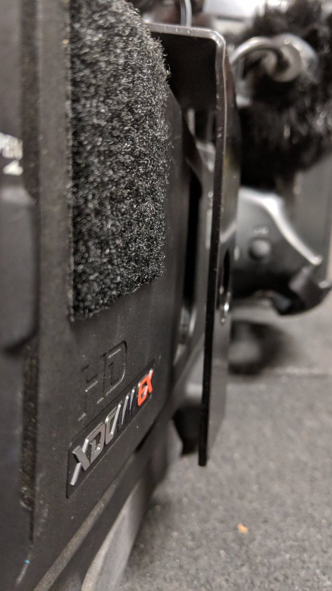 CorpCameras's tweet photo. How to mount an awkwardly shaped transmitter:

An aluminium strip, a bench vice, a hacksaw, can of black spray paint, a hammer and a lot of swearing.

Happy with the result though!

#vaxis #vaxisstorm #wannabeengineer
#problemsolved https://t.co/hiZafZ4hOL