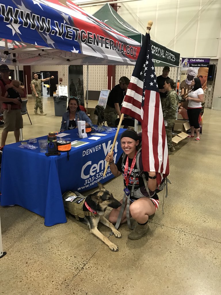 AbeLaydon's tweet photo. I was honored to support our incredible veterans at the Memorial Day Run and March put on by the @COVetsProject today in Douglas County. #ruckthis #memorialdaymarch #mdrm2018 #abeforcommisioner https://t.co/fKBFPFE3ZU