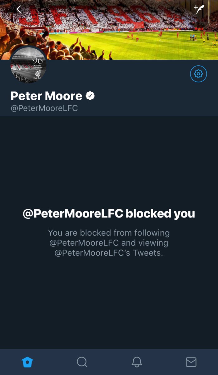 FSGOUT_'s tweet photo. I do not abuse them, do not use foul language when mentioning them yet he blocked me. Just shows how much the fsg out movement is growing. Our club is being ran by people with self interest &amp; not for the fans. What kind of a ceo blocks fans? #FSGOUT https://t.co/MS8gWOHwJ2
