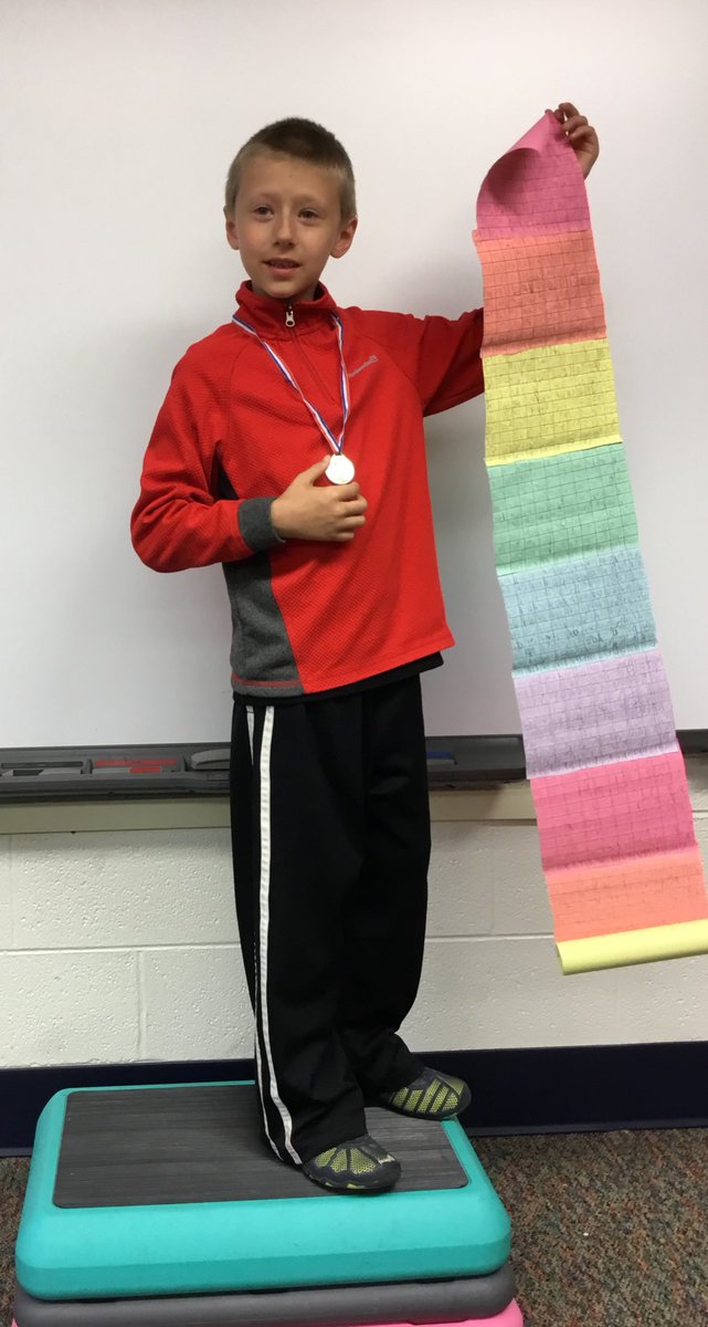 ChipGrover's tweet photo. Mrs. Grover’s first graders celebrated writing numbers 1-1000 on our number scrolls!  #ncecsd #northinnovates @NorthCreekElem https://t.co/mbObTOlDgT