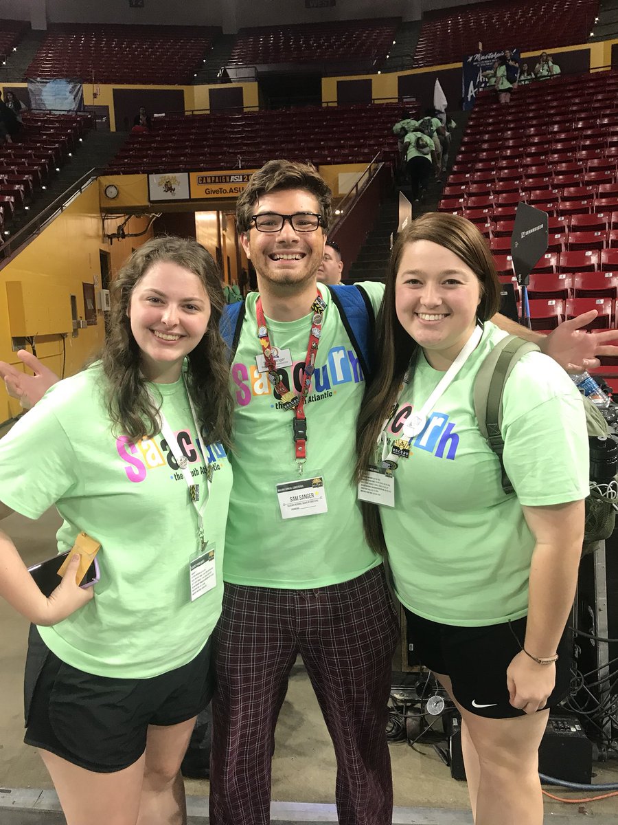 2018-2019 RLC And RBC Conference Chairs having a blast at the NACURH Annual Conference!  Thanks ASU for a wonderful weekend so far!! #ShowcasingSAACURH #SAACURH4theW #NACURH2018