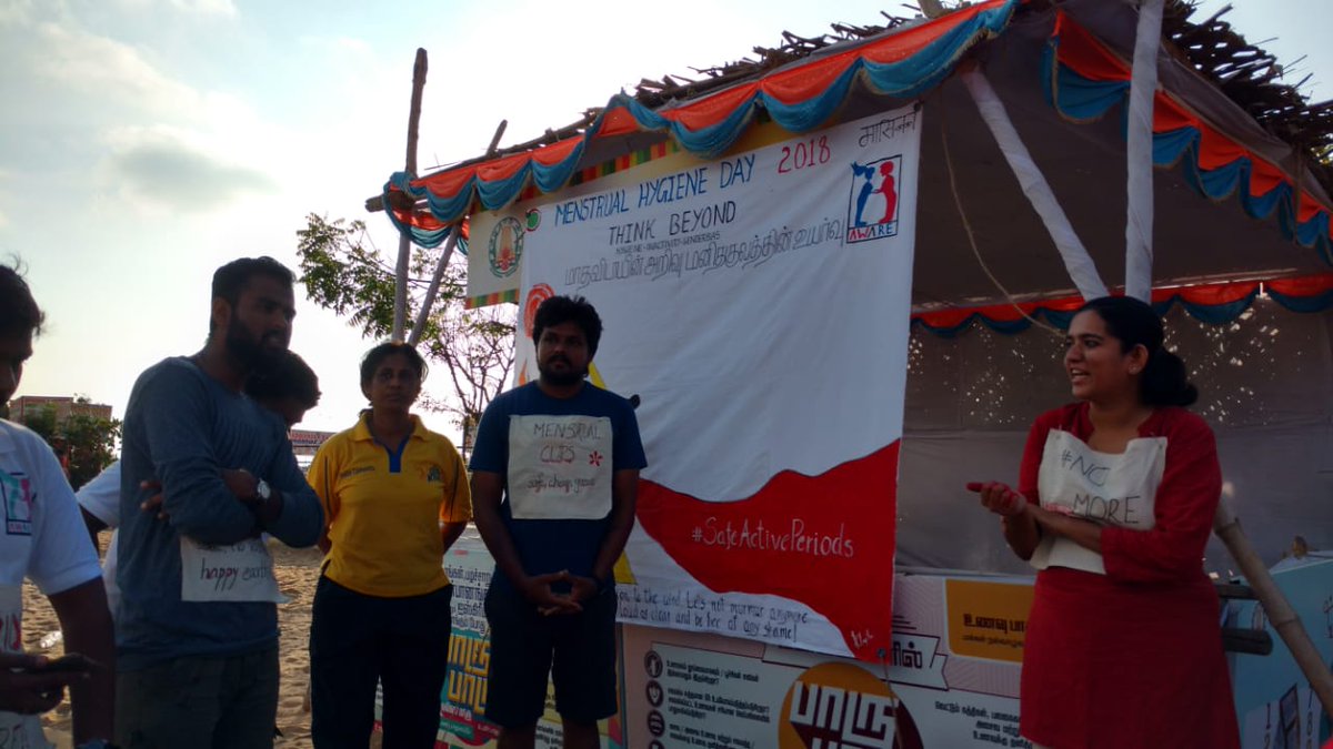 mamtatwits's tweet photo. Kavya menon aka #kavyaSheCup talking about #safeActivePeriods
#no at #thePeriodWalk #walkathon at #BeasantNagar #beach, #chennai
#MenstrualHygieneDay
#sustainableMenstruation
#safePeriods
#rashFreeTrashFreeCashFreePeriods
#awareIndiaTrust
#MaasikaMahotsav
@GreenTheRed1 https://t.co/vwCsY8wML5