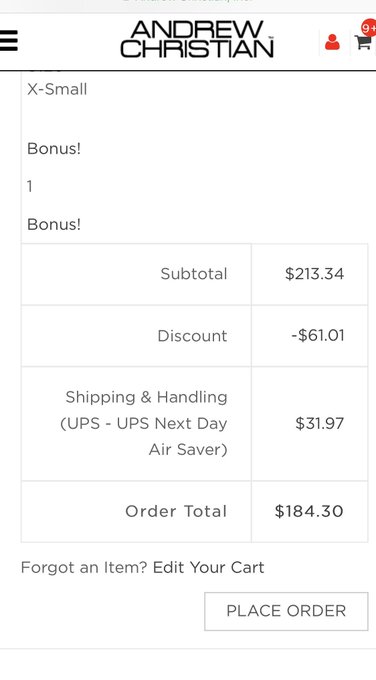 I definitely splurged today over at @andrewchristian ... That discount code though ??? https://t.co/