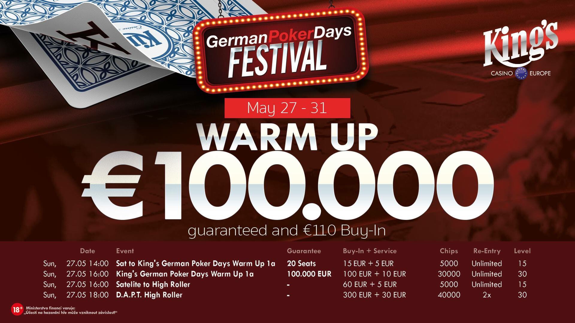 German poker days kings 2020