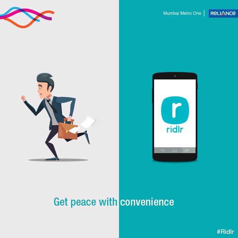 MumbaiMetro01's tweet photo. No more searching your pockets for loose change and coins, with the #Ridlr app, you can book your intra-city transit tickets on the go.
#MumbaiMetro https://t.co/SjpdEMYlEp
