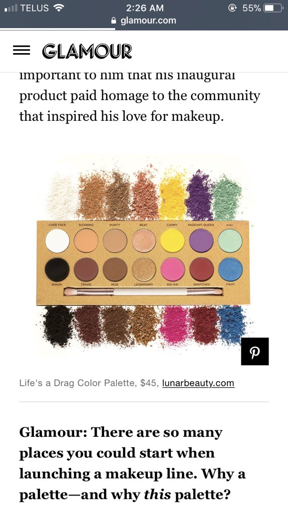 who saw the first product for lunar beauty by Manny MUA? Life’s a Drag palette, what does everyone think??