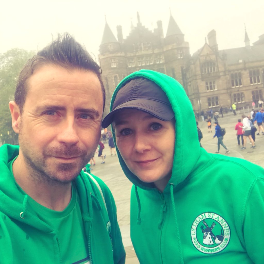 Kev_C_Murray's tweet photo. Getting ready for the Embra half marathon.  Hottest day of the year they said #dreich #emf #edinburgh #edinburghhalfmarathon #LSARRC https://t.co/bvoU1mVZ3O