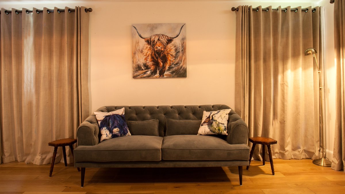 A Highland house isn't a Highland home without a #heilancoo to watch over you! Here's one of ours in our master-suite living area #strathspeylodge #visitcairngorms #visitscotland #visitaviemore #aviemore #Cairngorms #Cairngormnationalpark