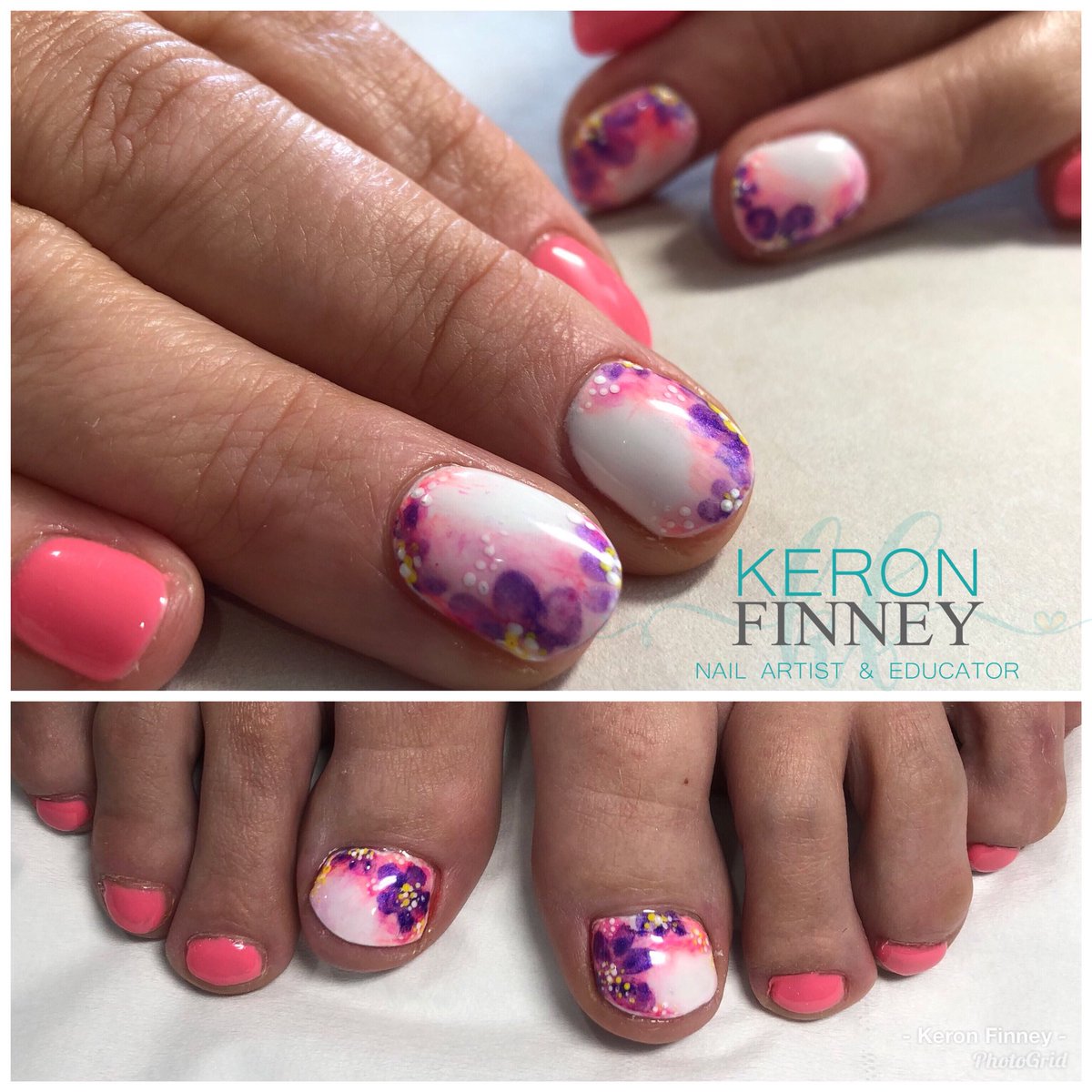 finnaildesign's tweet image. @IBDNailsUK pigment art 💗💗#nailsart #nails #pigmentart