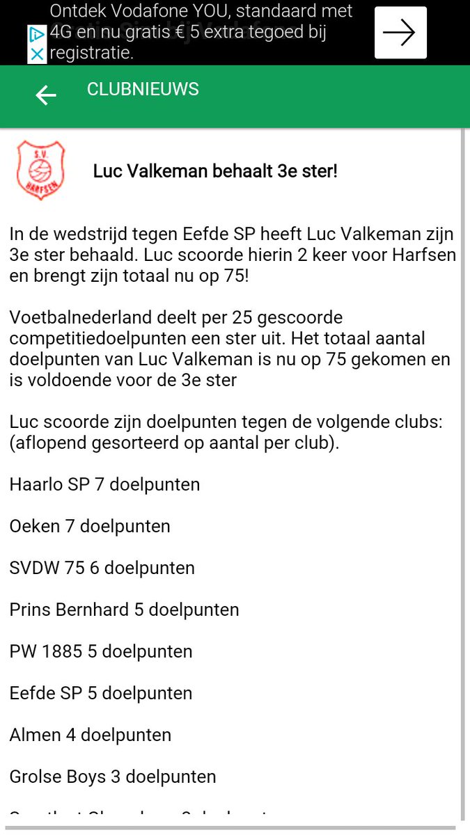 Harfsen's tweet photo. @SVHvoetbal  https://t.co/eTEGpEGWsA