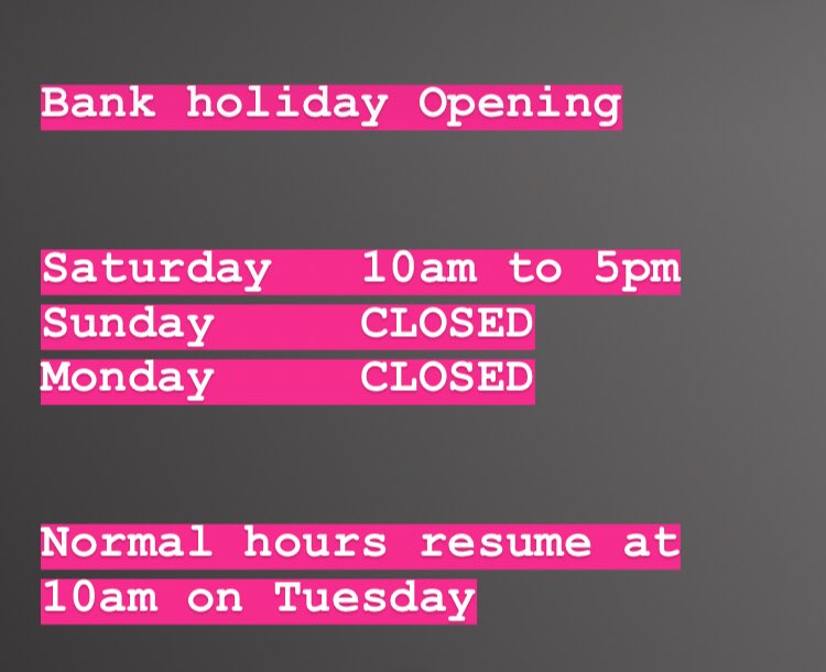 #bankholidayopeningtimes