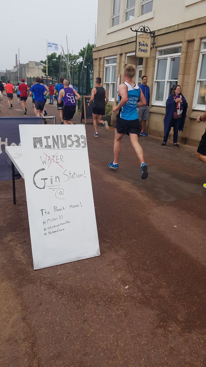 LoCa_Bev's tweet photo. Congrats to all the #edinburghmarathon #EMF2018 runners and supporters today. Every smile/laugh and every sample helped us raise money. Remember to stay hydrated. #ginstation #minus33 https://t.co/7p22jTUb7g