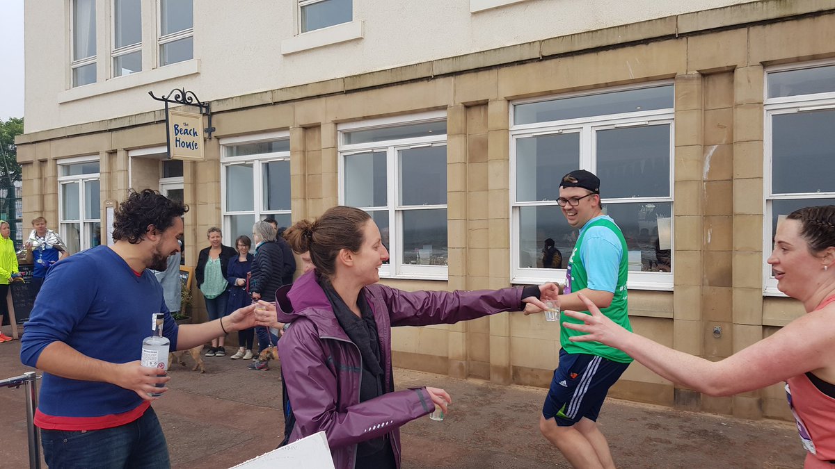 LoCa_Bev's tweet photo. Congrats to all the #edinburghmarathon #EMF2018 runners and supporters today. Every smile/laugh and every sample helped us raise money. Remember to stay hydrated. #ginstation #minus33 https://t.co/7p22jTUb7g