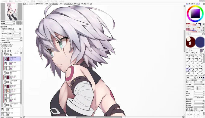 色修正したけど前とどっちがいいんだろ 