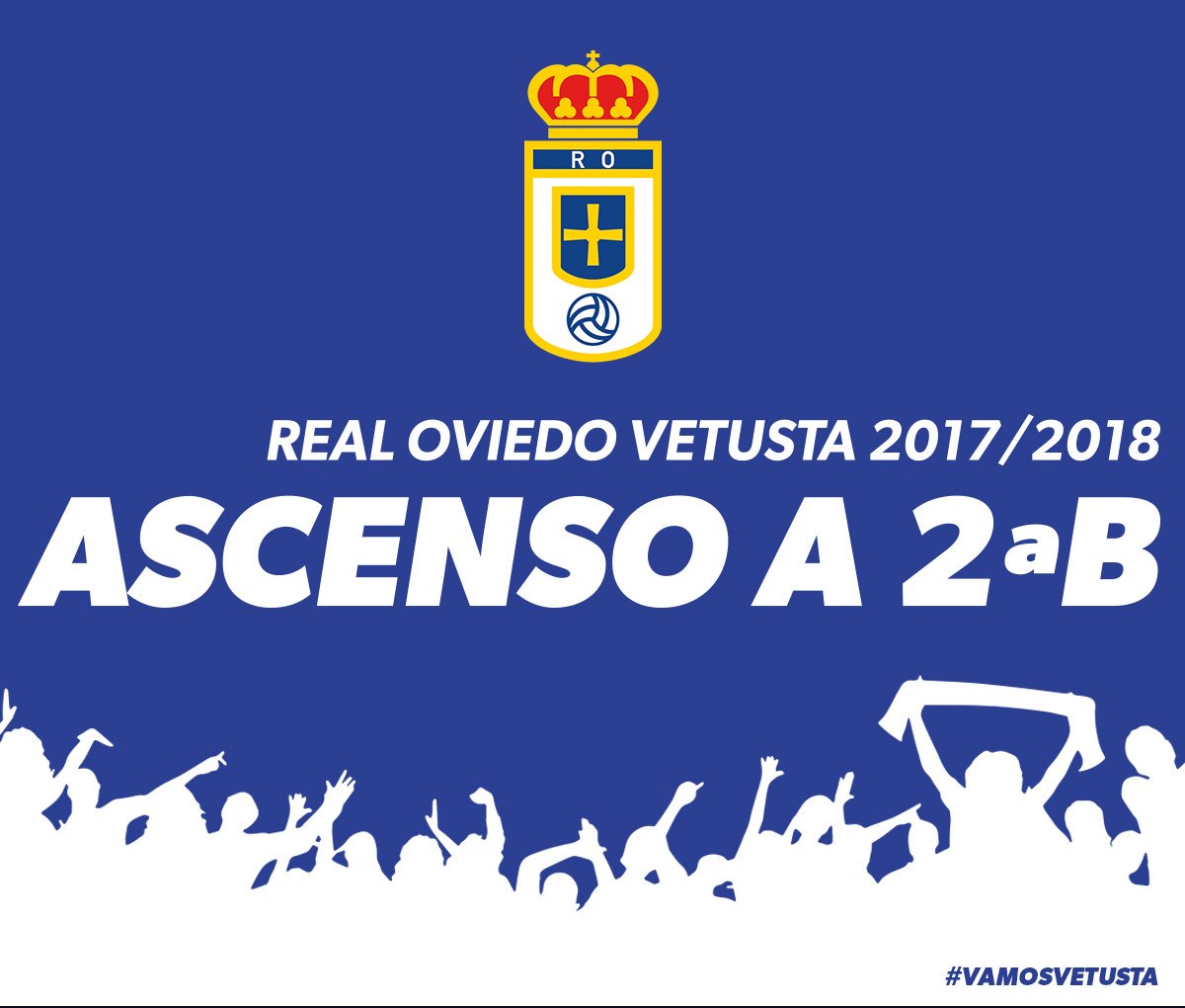 RealOviedo's tweet photo. ¡FINAAAAAAAAL! El #RealOviedo Vetusta vence a la @UD_Mutilvera y asciende a 2da B. ¡ENHORABUENA, CHAVALES! ¡¡¡VAMOS, OVIEDO!!! 🔝👏🏻💙 #RealOviedoVetustaMutilvera 3-1 (5-1) #VamosVetusta #CanteraRO https://t.co/IG3FufjlAm