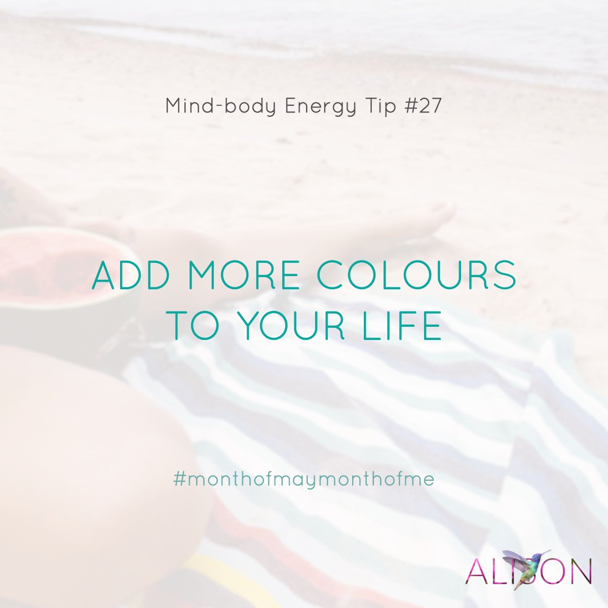 HealthyAli's tweet photo. Day 27: Add More Colours To Your Life

Being creative with colours we wear, colours in our homes and the colour of the foods we eat can powerfully enhance how we feel. 

For more tips, download my Guide to Eating With Pleasure at https://t.co/ClrU2JDG4d

#monthofmaymonthofme https://t.co/FNLHvhyvTu