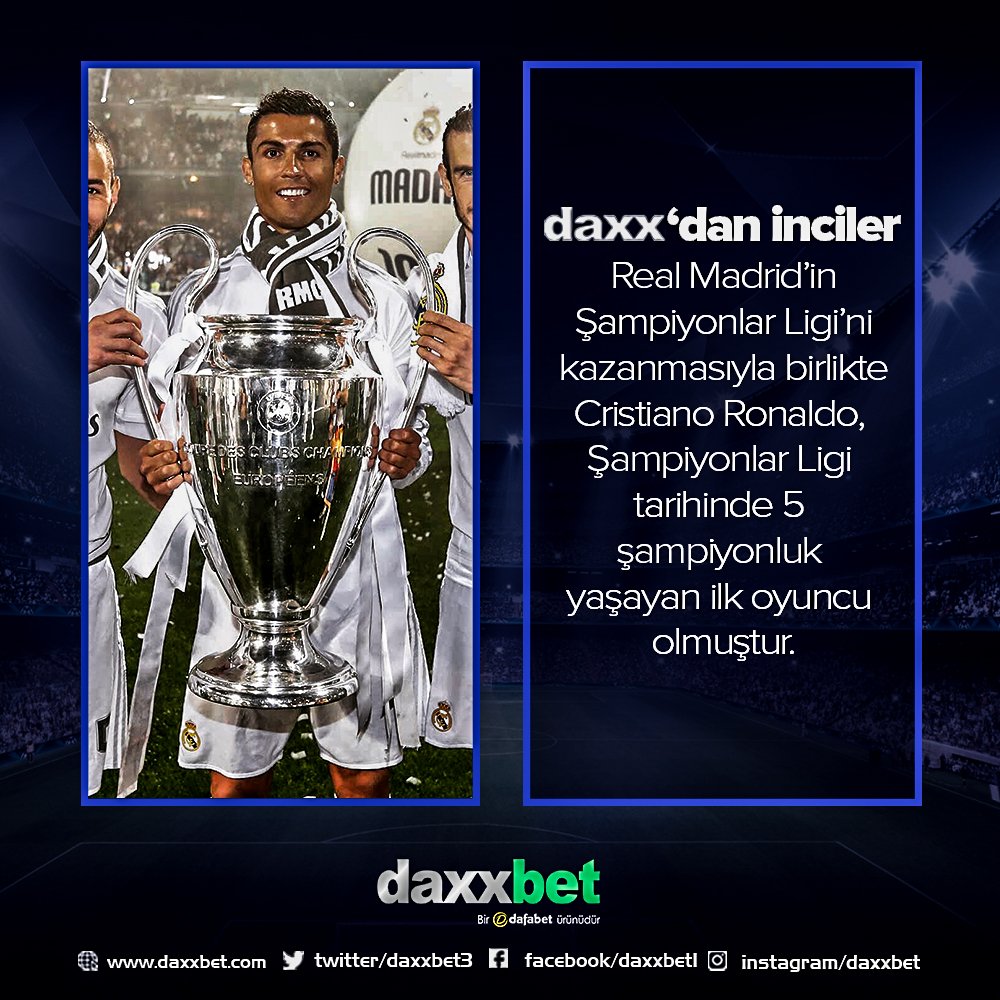 Hemen Oyna Sende Kazan daxxbet.com #ChampionsLeague #Casino #WorldCup2018 #Englang #Spain #Italy #France #Germany #Belgium #ChampionsLeagueFinal2018 #RealMadridLiverpool #RealMadrid #Liverpool #Ronaldo #Salah #Zidane #SergioRamos #CristianoRonaldo #CR7 #RonaldovsSalah