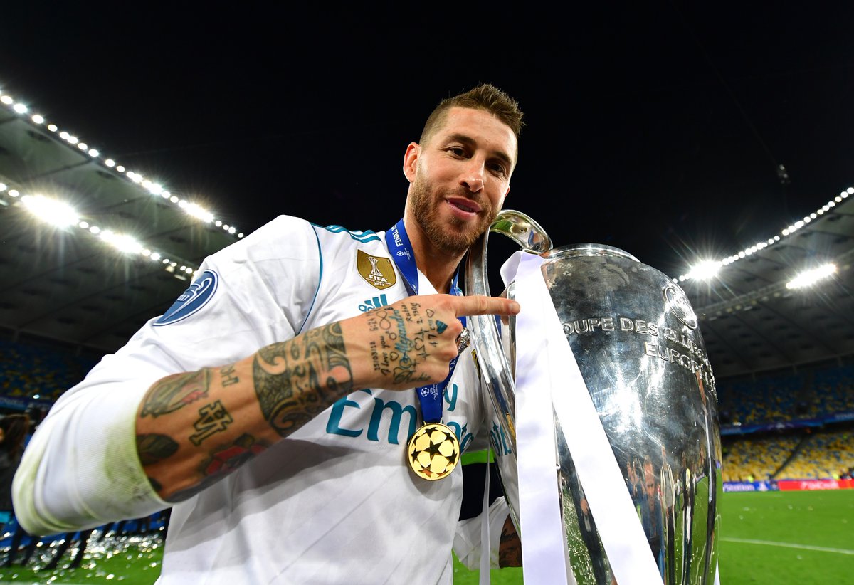 LigadeCampeones's tweet image. Sergio Ramos, leyenda del @realmadrid = el primer jugador en capitanear a su club a tres victorias en las finales desde Franz Beckenbauer (1974-76). 🏆🏆🏆

 #UCLfinal