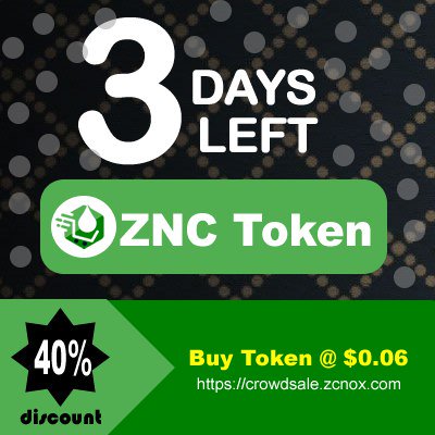 TokenZnx's tweet image. ICO Stage2 ENDS in 3days.

Current Price: $0.06
crowdsale.zcnox.com
zcnox.com/get-store/
ads.zcnox.com

#GetInvolvedNG #ThePlatformNG #ICO #Token #Cryptocurrency #blockchain #crypto #digital #finance #Bitcoin #BTC #news #exchange #Tokensale #Ethereum #Marketplace