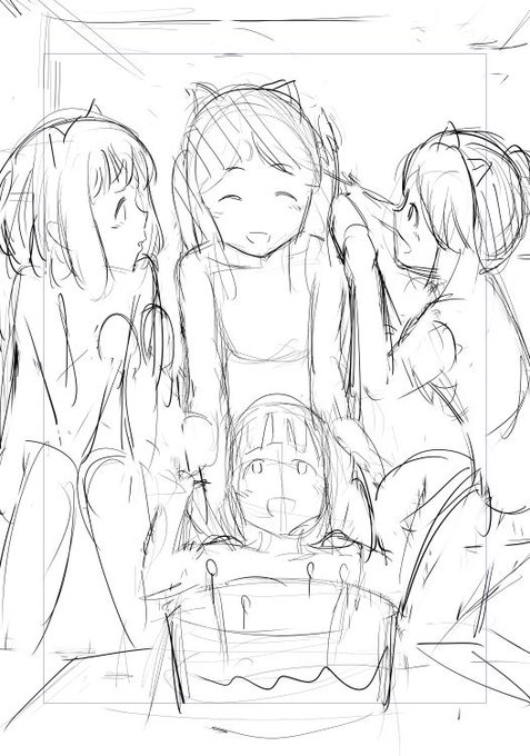 【今日の一枚】
穂乃香さん誕生日
こんなのを描こうと思ったけど、時間的に無理そうなので断念… 