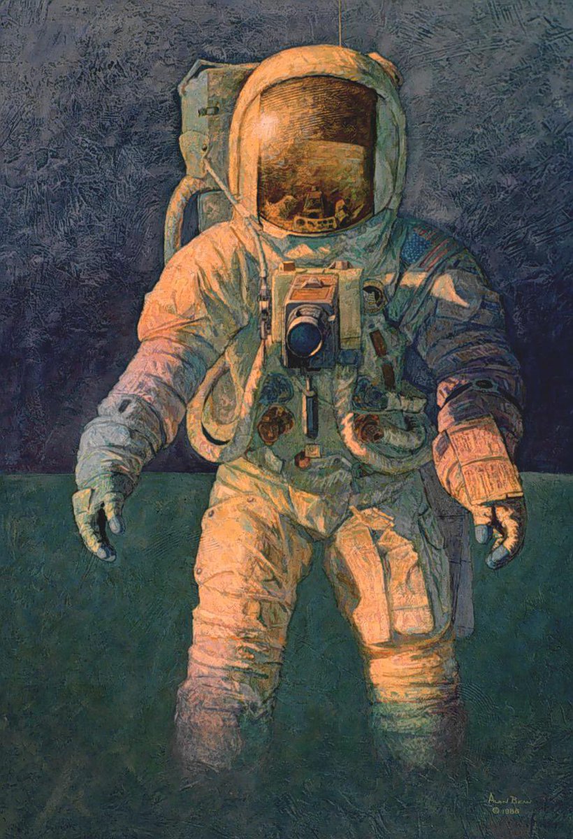 DavidDyerAuthor's tweet photo. 'That's How it Felt to Walk on the Moon!' Farewell, Alan Bean. Inspiring painter,  magnificent astronaut, fourth on the moon. https://t.co/hMwmmGb7YS
