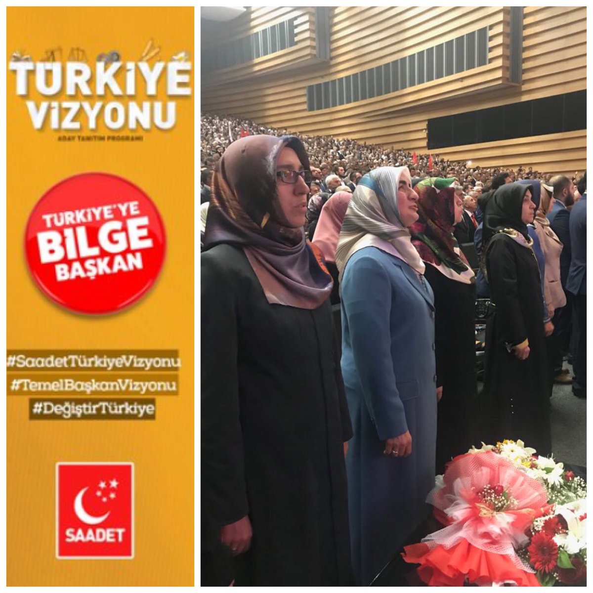 Kadın Kolları Genel Başkanımız Sn. Ebru ASİLTÜRK ile birlikte #DeğiştirTürkiye diyerek; BURADAYIZ, HAZIRIZ.
#SaadetTürkiyeVizyonu 
#TemelBaşkanVizyonu