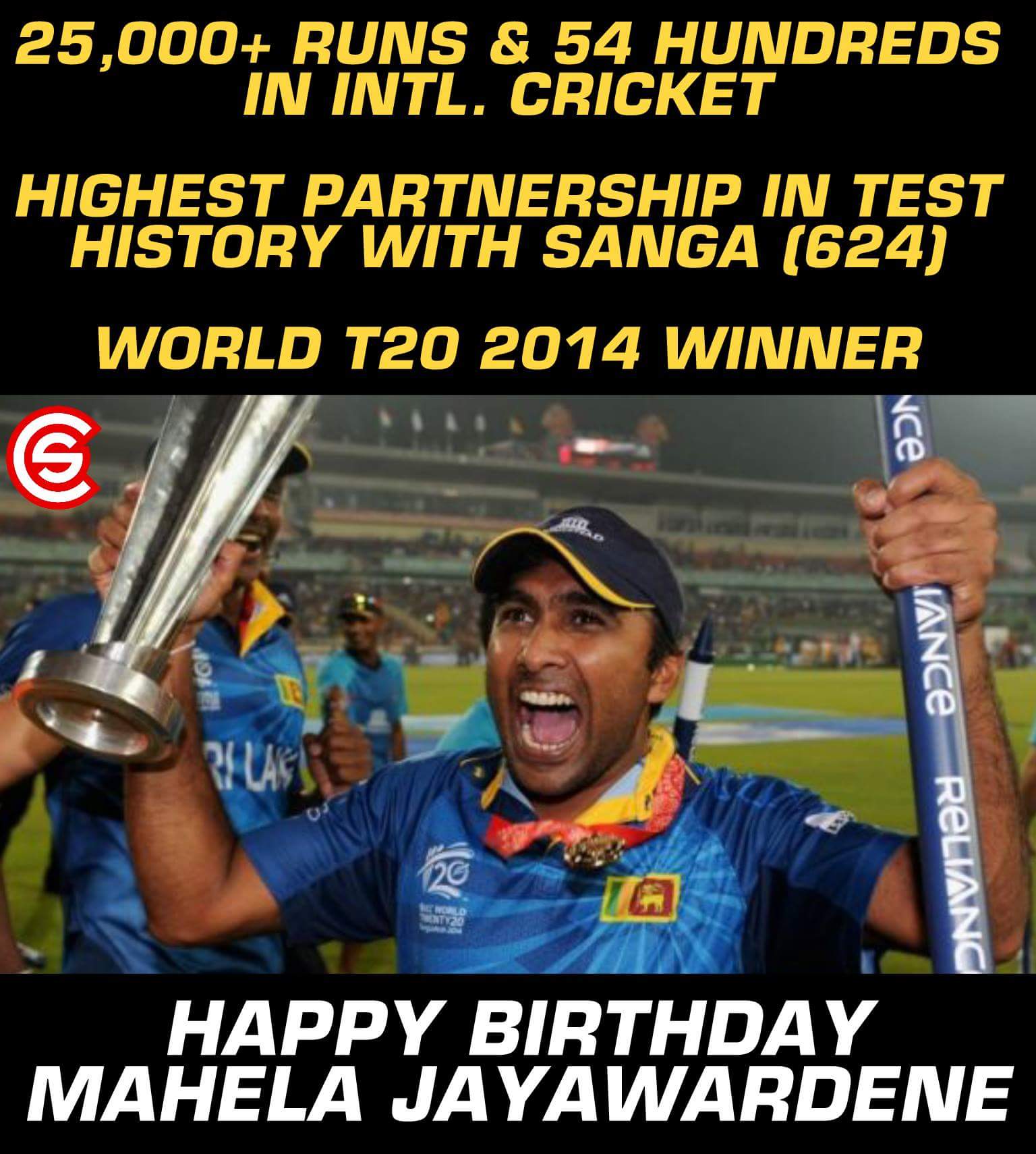 Happy Birthday Mahela Jayawardene!! 