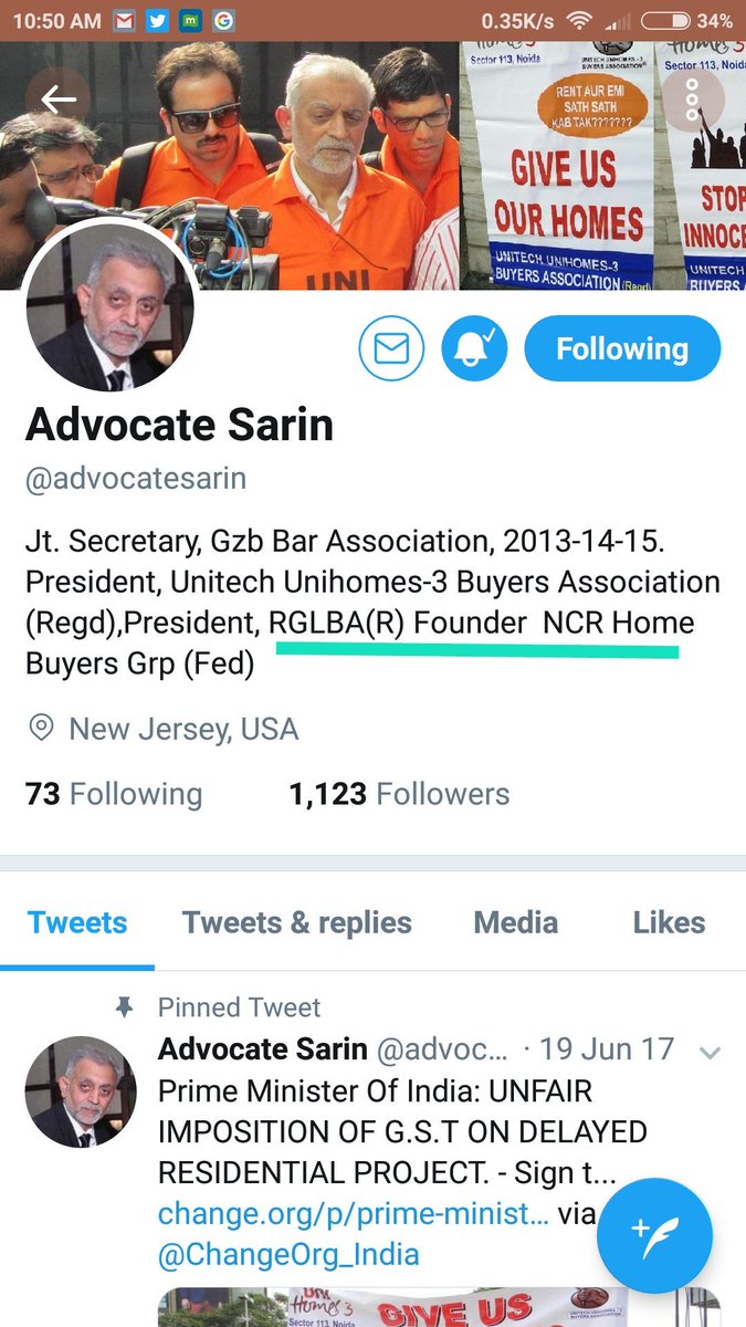 ashishagrawaltc's tweet photo. @advocatesarin Stop Cheating innocent home buyers by partnering with builders. Leave the association president post which you are holding forcefully. The whole association members and executive team wants that. #Cheater #buildersMole #rgluxuryhome #buildersGoon https://t.co/Kqi1IpJ92D