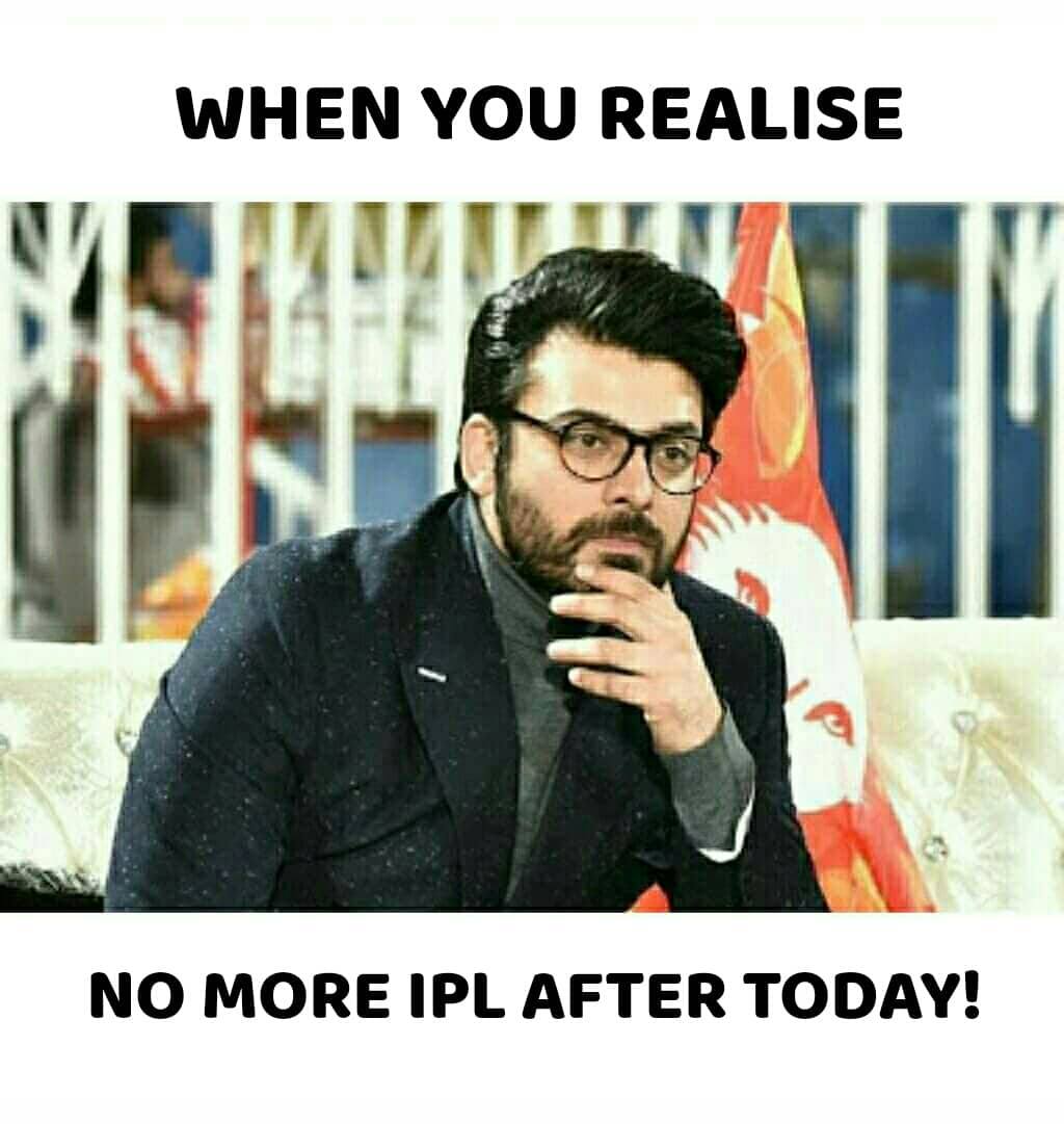 AmitSharma274's tweet photo. Match day
#IPL2018Final
#SRHvCSK
#CSKvSRH
#forever_single
Last day
#IPL2018 😢😢 https://t.co/k7Iwz386oz