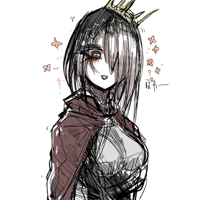 何も考えずに描いたらできた手癖ちゃん 