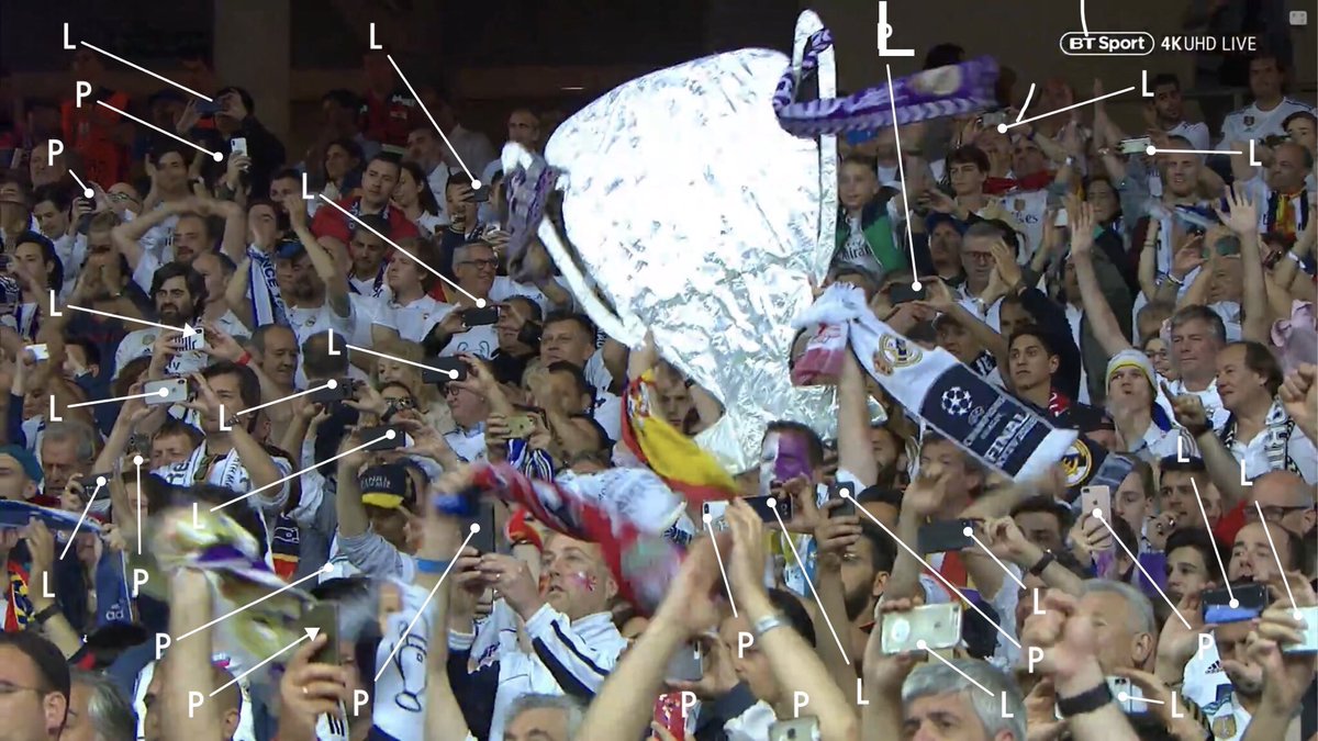 MarcSettle's tweet photo. And a reminder of the result from the Champions League final:

Phones held in Portrait: 11
Phones held in Landscape: 18

So that’s a BIG win for the long-standing champion, soundly defeating the young upstart. #mojo https://t.co/ugksTCON7W