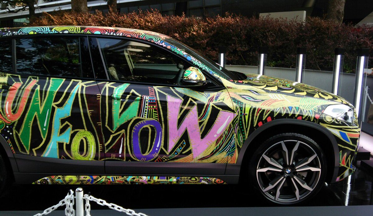 ふぉん Wtk Pa Twitter 六本木ヒルズ行ってきました 慎吾さんのペイント車 車もペイントもカッコ良かった 香取慎吾 Bmw 66プラザ Ran18 六本木アートナイト