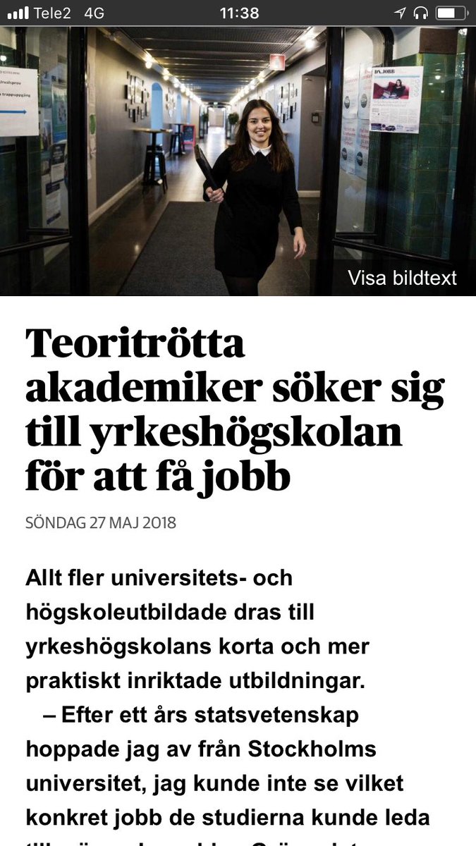 KGranqvist's tweet photo. Yrkeshögskolan - fortfarande Sveriges bästa utbildningsform! #yh #yrkeshögskolan https://t.co/EjPGc2tD9J